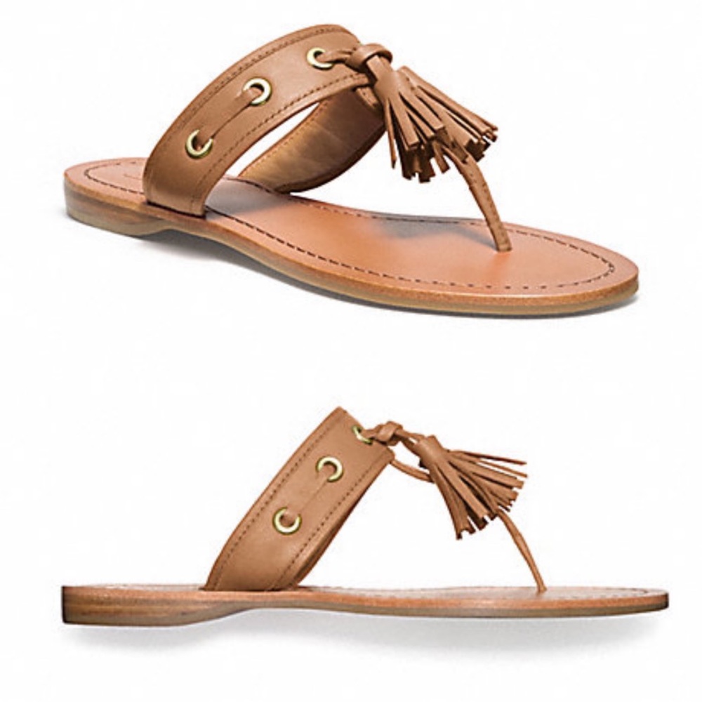 COACH Sheena Leather Sandals!